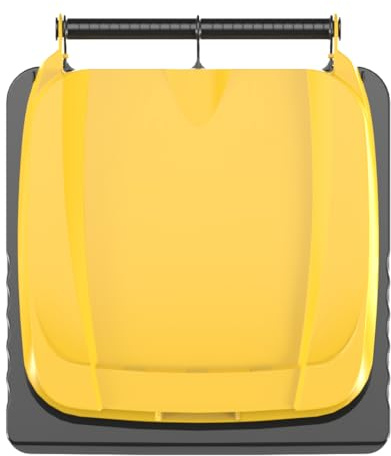 SULO Tapa para cubos de basura en forma Euro2 para contenedores grandes MGB, 120 litros, color amarillo