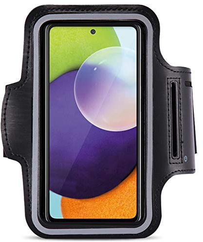 Jogging Tasche kompatibel für Samsung Galaxy A57 / A56 / A55 / A55s / A54 / A53 / A52 / A52 5G / A52s 5G Handy Hülle Sport Lauf Armband Fitnesstasche