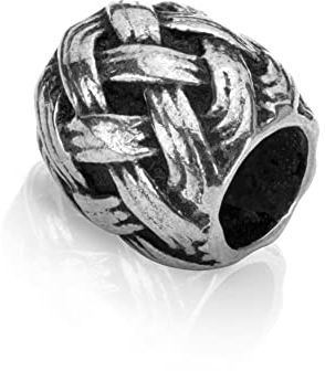 NKlaus Bartschmuck Ø innen: 5 mm e Bartperle keltisch 925 Sterling Silber Herren 4315
