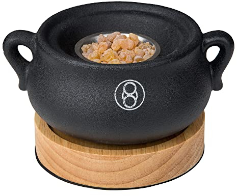 ZhengLong weihrauchbrenner elektrisch, schnell brennendes Harzen oder Weihrauch, Ersatz-Teelichtheizung, Ätherische Öle können erhitzt Werden. Keine offene Flamme, sicherer.