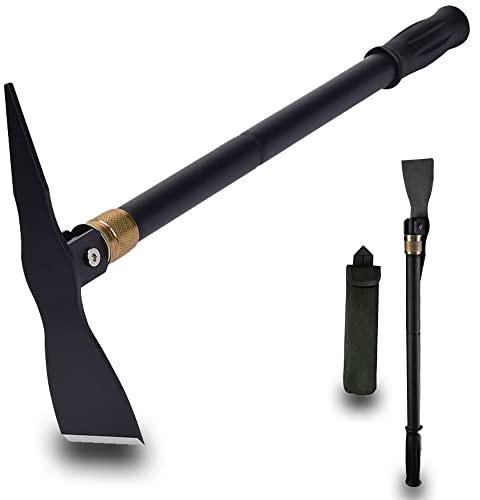 keimotoo Pickaxe Hoe Gardening Tools Pick Axes for Digging Multi-Function Detachable Camping Tactical Shovel Survival Tools for Outdoor