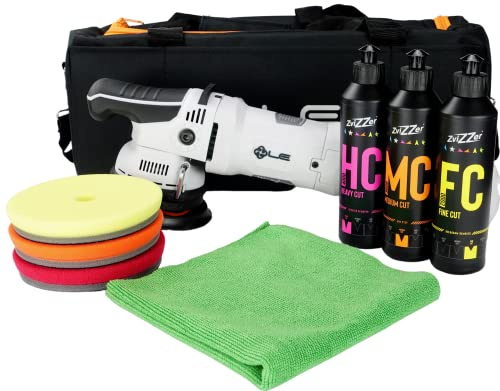 ADVANTUSE Liquid Elements T4200 mit Zvizzer Politur 3x 250ml und Pads 125mm im Starterset Poliermaschinenset