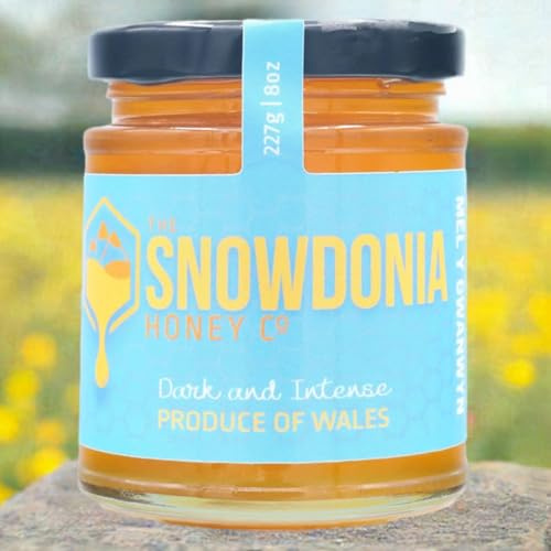 Snowdonia Honey Co. | Limited Edition Welsh Spring Wildflower Honey | Pure, Natural, Raw & Unpasteurised | 100% Natural Honey from Snowdonia Flora | Single 227g Jar