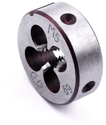 ATOPLEE 1 x M5 metrisches Rechtsgewinde-Schneideisen M5 x 0,8 mm