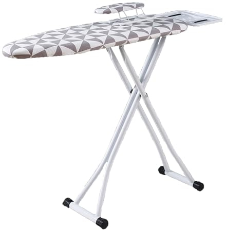 ISCBAFYX Bügelbrettbezug und -unterlage, hitze- und brennbeständiger Stoff, Kabelhalter, robust, einfach zu Falten, Bügeltisch, höhenverstellbar (Farbe: Dreieck, Größe: 91 x 31 cm/36 x 12 Zoll)