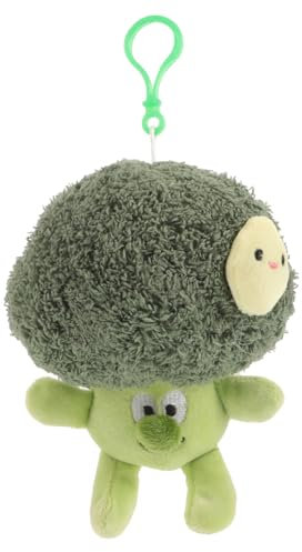 SOIMISS Plüsch Schlüsselanhänger Brokkoli Anhänger Niedlicher Taschenanhänger Cartoon Rucksack Deko Weich Flauschig Kawaii Geschenk Accessoire