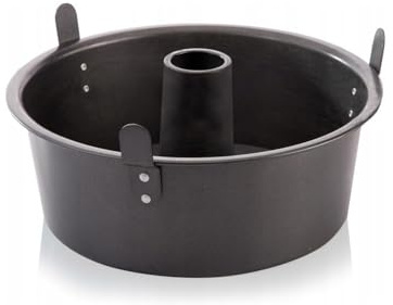 Wintem Stampo Antiaderente per Torte in Acciaio 26cm - Ideali per Chiffon Cake e Angel Cake - Piedini per Raffreddamento Capovolto - Torte Soffici e Stabili - Fondo Estraibile e Tubo Centrale