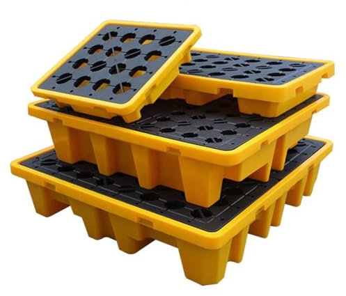 Vassoio Anti-Rovesciamento per Vasche di Contenimento Dell'Olio, 1 Pezzo di Piattaforme di Contenimento delle Fuoriuscite, Vassoio di Contenimento Modulare Industriale, Pallet di Contenimento delle