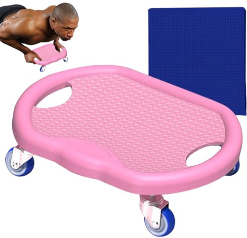 Tabla de entrenamiento compacto para el hogar, rueda abdominal silenciosa con estera, fácil de usar, control de peso para gimnasio o entrenamiento en casa, 12,6 x 10,63 x 3,54 pulgadas