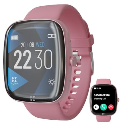 TECHMADE Smartwatch Buytech Gamma Uomo Donna, 1.83 Display, Orologio digitale con Chiamate Bluetooth, 80 modalità sport, Monitoraggio Frequenza Cardiaca SPO2 e Sonno. iOS e Android (Rosa)