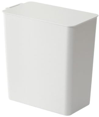 WEKAMOS Poubelle De Bureau Blanche Avec Couvercle Mini Poubelle De Table Pour Déchets Et Rangement