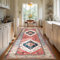 TEHWDAIYOU Alfombra Pasillo Antideslizante Vintage Alfombra Cocina Alfombra Entrada Lavable Alfombra Comedor Pasillo Alfombra Larga de Pasillo Cocina Lavadero Entrada Habitacion 40 x 60 cm