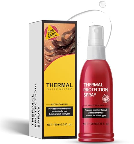 Spray de protección contra el calor del cabello, protección contra el calor para el cabello y antirotura, spray ligero de protección contra el calor con vitaminas, hidratante, reparador y protector