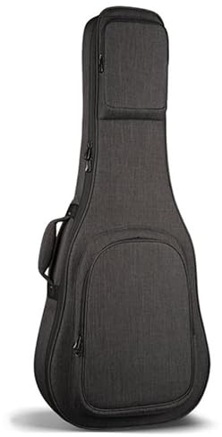 Ukulele gig väska Gitarrväska med förtjockt svamplager, U-formad botten och 2 tillbehörsväskor for 38/39 och 40/41 tum, gråsvart(Grey,38/39 inches)