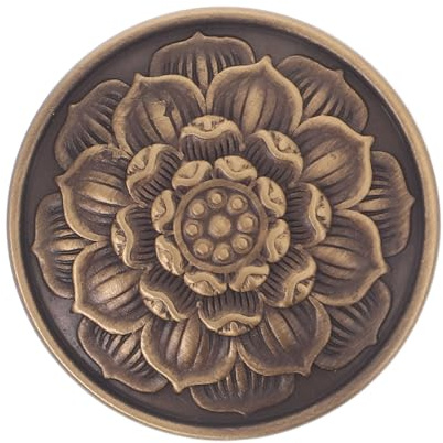 VILLCASE Maniglia in Ottone Per Cassetto Design Fiore Vintage Maniglie Metalliche Retro Per Mobili Pomelli Per Cassettiera Da Cucina Maniglie Per Ante