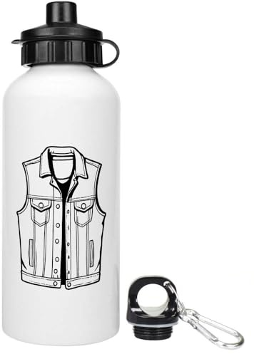 Azeeda 600ml 'Denim Jacket Vest' Reusable Water/Drinks Bottle (WT00069525)
