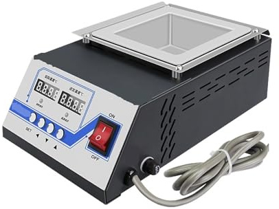 Cacerola de soldadura, Crisol de soldadura pequeño y puro sin plomo SPAT66, horno estaño Industrial con pantalla Digital Dual 400W para soldar(SPA-S66)