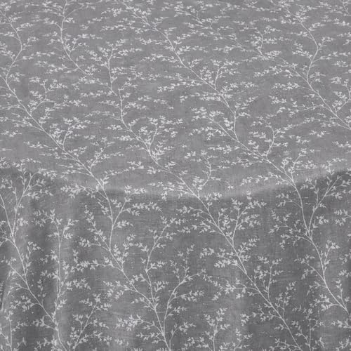 Wachstuchtischdecke Gartentischdecke Nordic Vine Oval 130 x 180 cm, abwaschbare Tischdecke, wasserabweisend