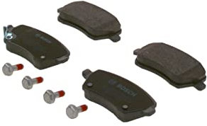 Bosch BP1494 - Brake Pads Car Front Axle - Bosch Quality - Reduced Noise and Dust - ECE-R90 Certified - Copper-Free - 1 Set of 4 Pads - With Accessories