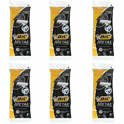 Bic Lot de 3 paquets de 10 rasoirs jetables en métal pour homme
