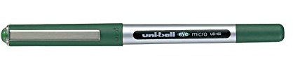 Uni-Ball Eye Micro UB-150 Rollerball-Stift, 0,5°mm Spitze, Grün, 12 Stück