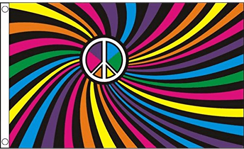 AZ FLAG - Drapeau Arc-en-Ciel Tourbillon - 150x90 cm - Drapeau Lgbt - Gay - Rainbow 100% Polyester Avec Oeillets Métalliques Intégrés - Pavillon 110 g