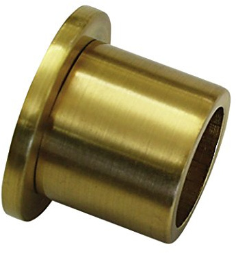 Gardinia Wandlager für Gardinenstangen mit Durchmesser 20 mm, Inklusive Befestigungsmaterial, Wandmontage, Metall, Messing-matt, 31491