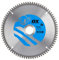 OX Hoja de sierra circular de corte de aluminio / plástico / laminado 216/30mm, 80 Dientes TCG