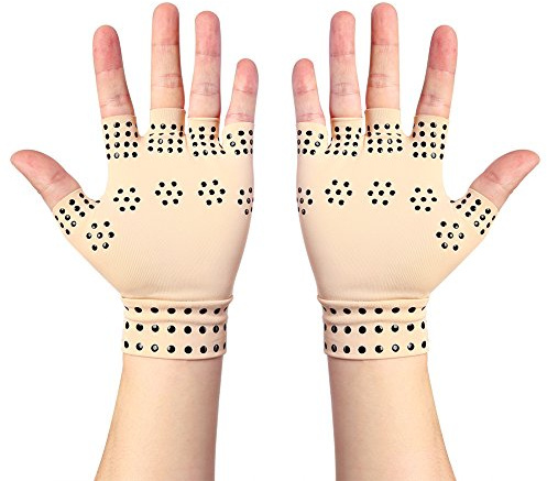 TMISHION Anti-Arthritis mit Magneten, Rheumatoide Hand Schmerzen Gesundheit Kompressionstherapie, Beruhigt Schmerzende Hände(Haut farben)