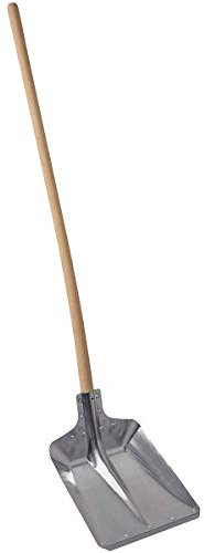 FAVORIT Randschaufel mit Eschen-Langstiel 90 cm | ohne Schutzkante | ohne Stiel | Leichtmetall | für leichte Schüttgüter, zur Stallreinigung oder Schneebeseitigung