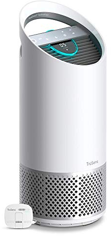 Leitz TruSens Z-2000 Luftreiniger mit SensorPod, fängt luftübertragene Viren, Allergene, Pollen, Staub, Rauch & Gerüche, UVC Lampe tötet 98% der Bakterien in der Luft, für Räume bis 35 m², 2415113EU