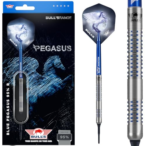 Bull's NL Soft Darts Blue Pegasus 95% Tungsten Softtip Darts Softdart 20 g