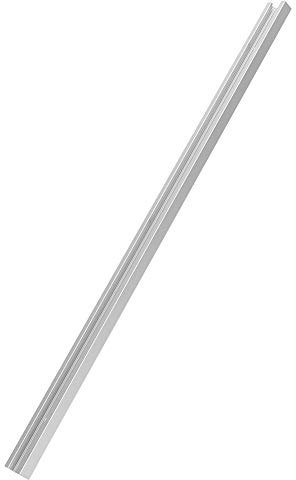 T-Schiene Aluminium Holzbearbeitung T-Nut Gehrungsschienenlehre Doppelschnitt-Profil-T-Schiene mit vorgebohrten Montagelöchern Silber(0.3米T小槽)