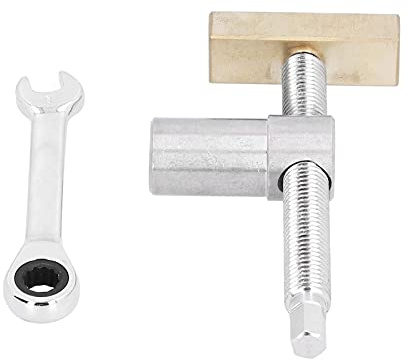 M12 Tornillo de banco con 20 mm Diámetro de la espiga, tornillo de banco de acero inoxidable, abrazaderas de perro para mesa de carpintería, para el posicionamiento y la fijación de carpintería