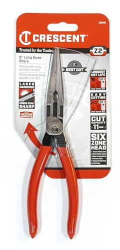 Crescent - Z2 8 Long Nose Plier Dipped Handle (Z6548-06)