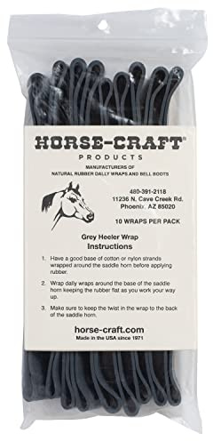Weaver Leather Horse-Craft Dally Wraps, Gray, 1 x 9