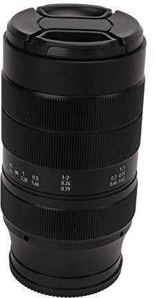 Objectif Macro 60 Mm F2.8 à Mise au Point Manuelle, Grossissement 2X, Corps D'objectif en Alliage D'aluminium pour Appareils Photo à Monture E, Compatible avec Les Séries FS7,