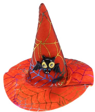 Beavorty Funny Cat Headgear Pet Hat for Halloween Christmas Witch Design Spider Pumpkin for Dogs Party Cosplay