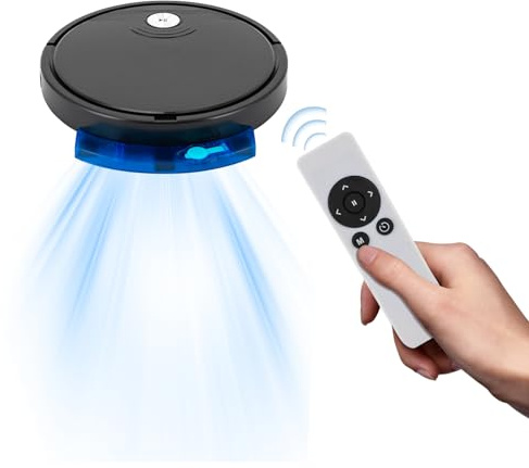 YUNRUX Mini robot aspirador 1800 Pa fuerza de succión RS800 Robot aspirador con mando a distancia 150 ml tanque de agua robot aspirador con estación de carga 90 min tiempo de funcionamiento automático