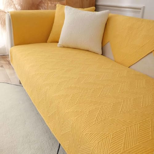 HLTQL Sofabezug 1 2 3 4 Sitzer Sofaschoner rutschfest Couchbezug L Form Waschbarer Dekor Perim Sofa Decken Sofaschutz Katze Hund Decke Doppelseitiger Gesteppter,#5-70x150cm