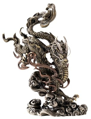 COPPERTIST.WU Drachenstatue, Heimbüro, Dekoration, Ornament, Skulptur, Geschenk für Männer und Frauen