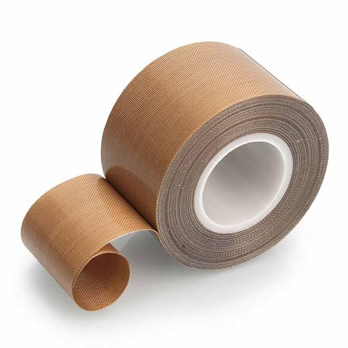 TIHONORI Teflonband Dicke 0,13 mm, Breite 10 mm-200 mm, 10 m/Rolle PTFE-Isolierband hitzebeständig für elektrische, industrielle und Heimwerkeranwendungen,60mm