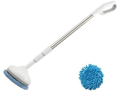 Klaisy Dispositivo Pulizia Vetro Elettrico con Detergente per Finestre Telescopiche A Lunghezza Regolabile per Balconi