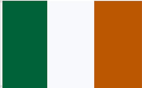 BANDERA DE IRLANDA. BRATACH NA HÉIREANN. CALIDAD RASO PREMIUM 120D. TAMAÑO GRANDE 150x90 cm.