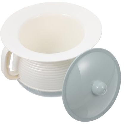 SAFIGLE in Plastica Spessa con e Maniglia Orinale per Anziani e Bidet Portatile Pratico e Igienico per