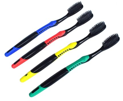 QUMIIRITY 8 pièces Brosse à Dents Adulte Souple de Brosse Écologique pour Maison Voyage et Entraînement Manche Antidérapant Ergonomique Nettoyage des Gencives
