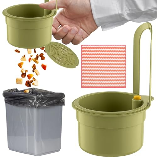 Sink Strainer Basket, 2 Pack Kitchen Sink Food Catcher with Pink Towel, Efficient Draining for Vegetable Washing, Pasta Draining, Fruit Cleaning, 21 x 11.8 x 8.2 cm