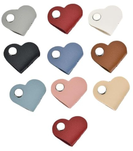10Pcs Tidy Leather Cord Organizer Reusable Cable Straps Clips Flexible Wires Organiser Clip for Power Cord Headphone
