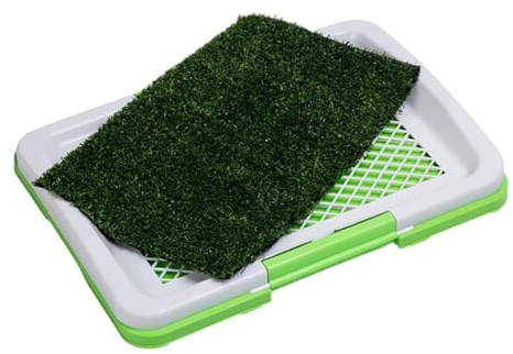 Artificial Grass Dog Potty - Indoor Turf Training Pad, Durable Three Layer Structure, Splashproof Synthetic, Convenient Pet Relief Station, Washable Reusable Design | Non Slip Tray System For