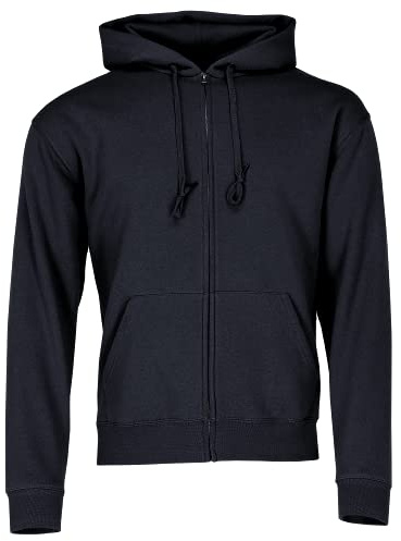 Fruit of the Loom Men's Zip Front Premium Hooded Sweat Jacket, Deep Navy, Medium